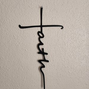 Black Faith Wall Decor